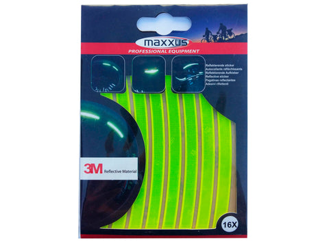 Maxxus reflecterende wielstickers 16 stuks