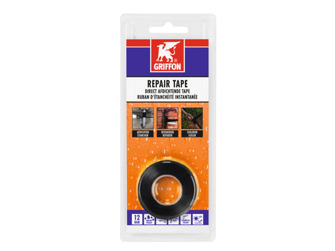 Griffon reparatietape 25mm x 3m zwart