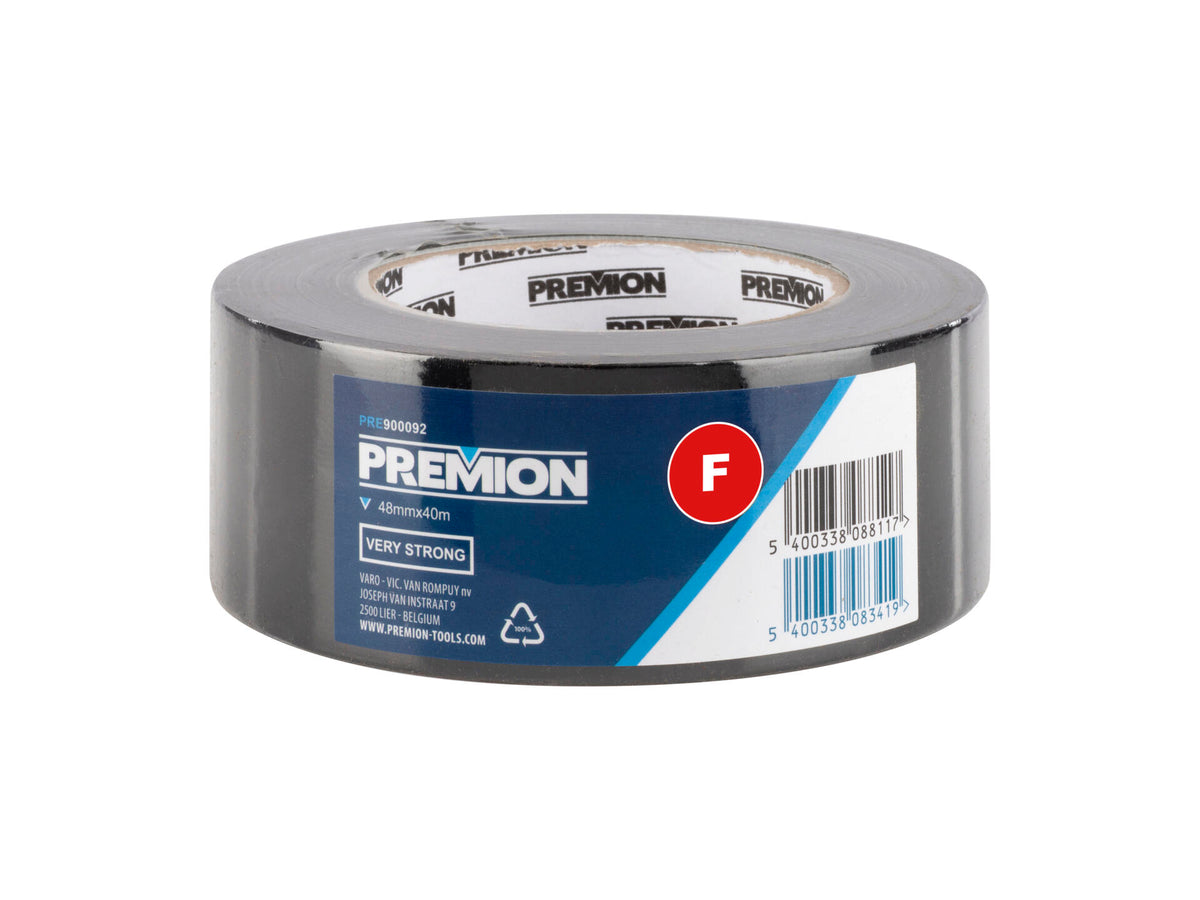 Premion reparatietape 40m x 48mm zwart