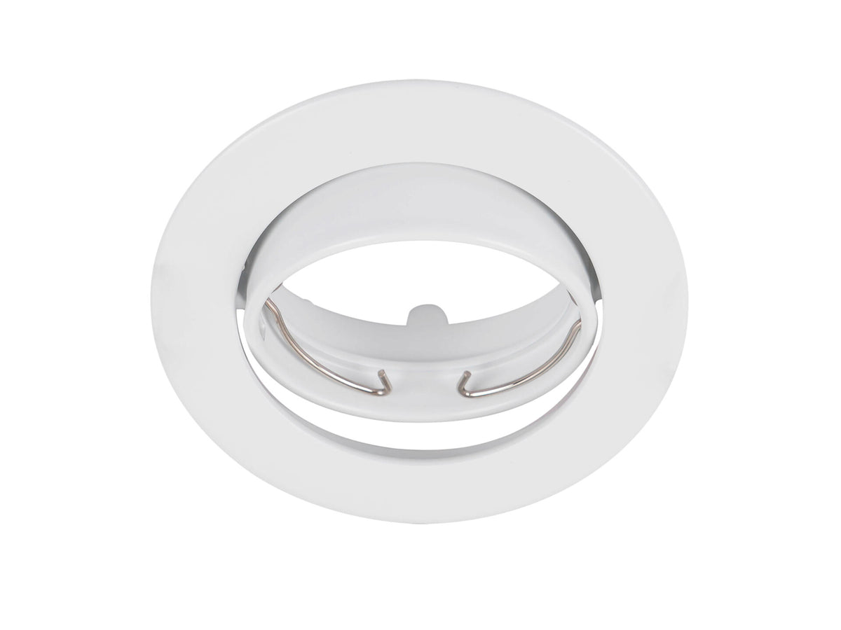 Prolight ring inbouwspot aluminium 75mm wit