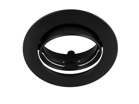 Prolight ring inbouwspot aluminium 75mm zwart
