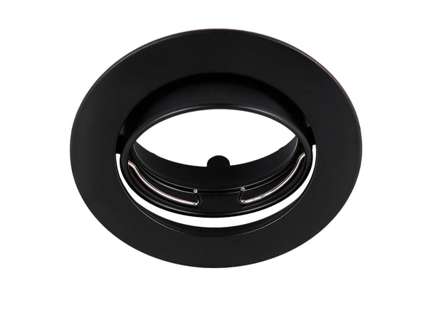 Prolight ring inbouwspot aluminium 75mm zwart
