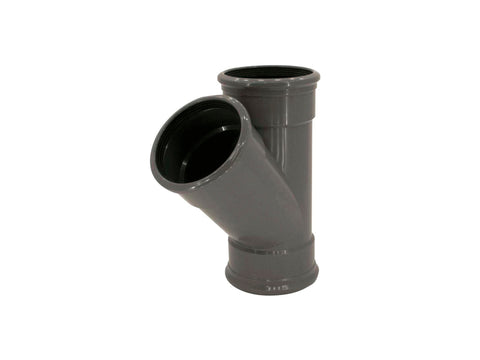 Scala riool T-stuk 125mm 45° donkergrijs