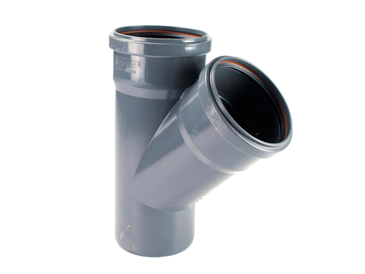 Scala riool T-stuk 125mm 45° grijs