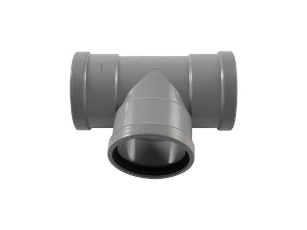 Scala riool T-stuk 125mm 87° donkergrijs