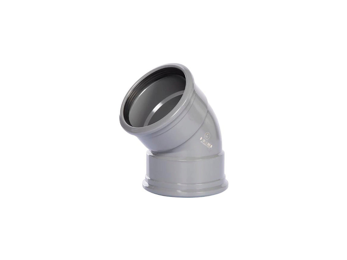 Scala rioolbocht 160mm 45° donkergrijs
