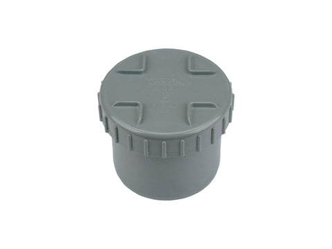Scala rioolstop met schroefdeksel 110mm grijs