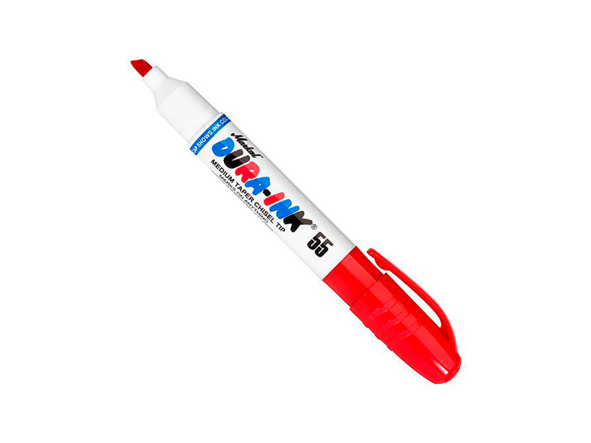 Markal Dura-Ink 55 markeerstift 1,5/4,5 mm zwart/rood 2 stuks