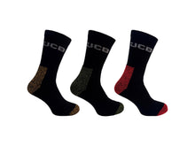 JCB werksokken 44-47 zwart/geel/groen/rood 3 paar