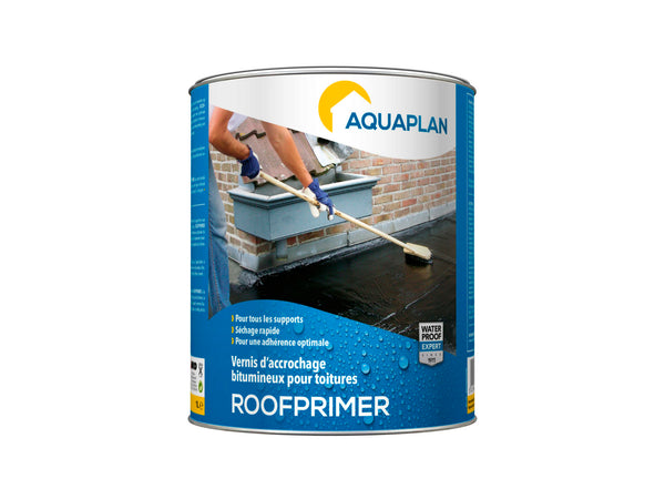 Aquaplan Roofprimer vernis d'accrochage bitumineux pour toitures 1l