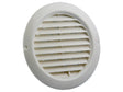 Renson grille estampée réglable ronde 100-150 mm PVC blanc