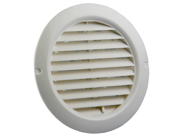 Renson rooster regelbaar rond 100-150 mm PVC wit