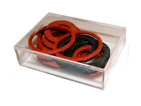 Saninstal dichting fiber/rubber 16 stuks