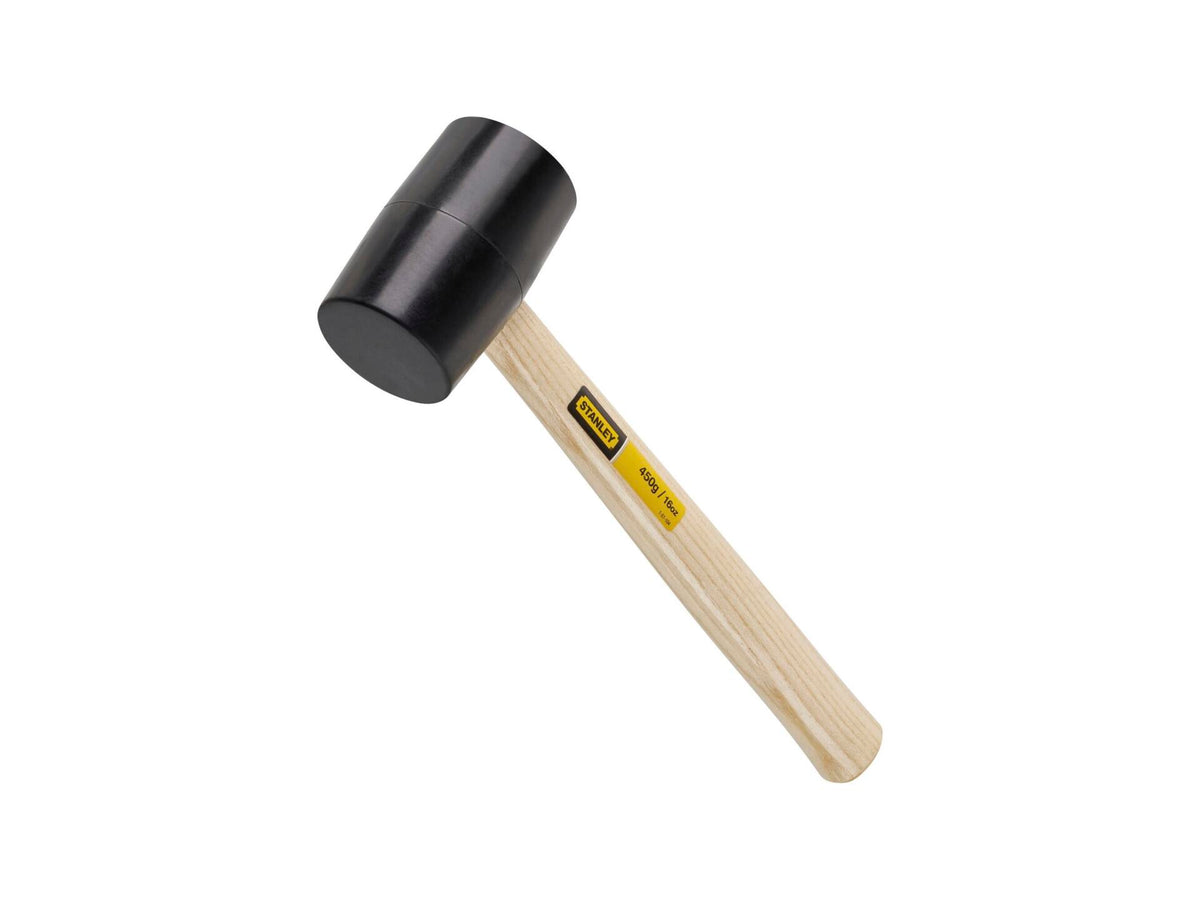 Stanley rubber hamer 450g hout