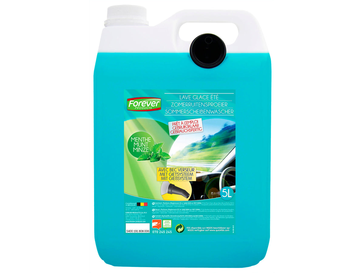 Forever ruitensproeiervloeistof zomer met tuit 5l munt