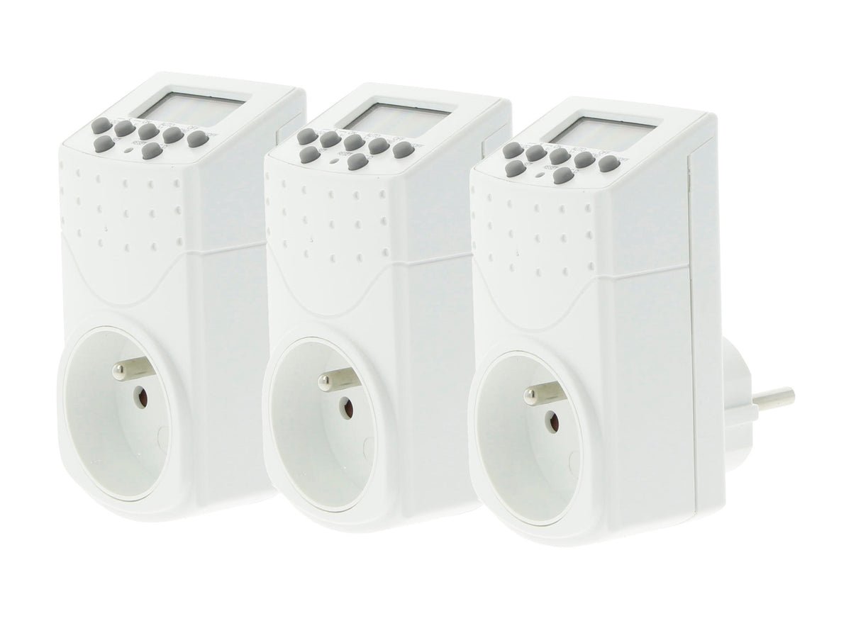 Profile schakelklok digitaal 2000W 3-pack