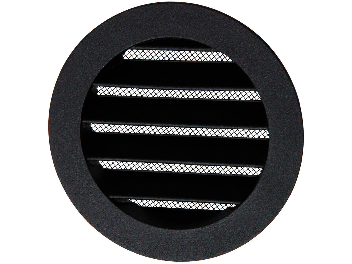 Renson schoepenrooster rond 100mm aluminium zwart