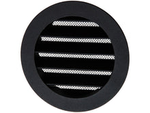 Renson grille estampée ronde 100mm aluminium noir