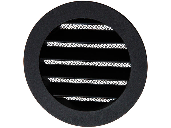 Renson schoepenrooster rond 100mm aluminium zwart