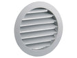 Renson schoepenrooster rond 125mm aluminium grijs