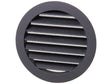 Renson schoepenrooster rond 125mm aluminium zwart