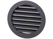 Renson schoepenrooster rond 125mm aluminium zwart