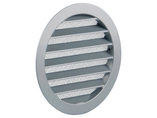Renson schoepenrooster rond 150mm aluminium grijs
