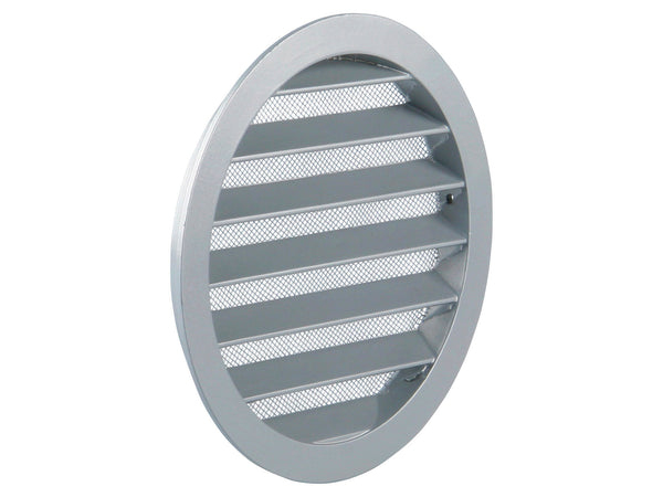 Renson schoepenrooster rond 160mm aluminium grijs