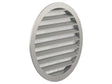 Renson grille estampée ronde 200mm aluminium gris