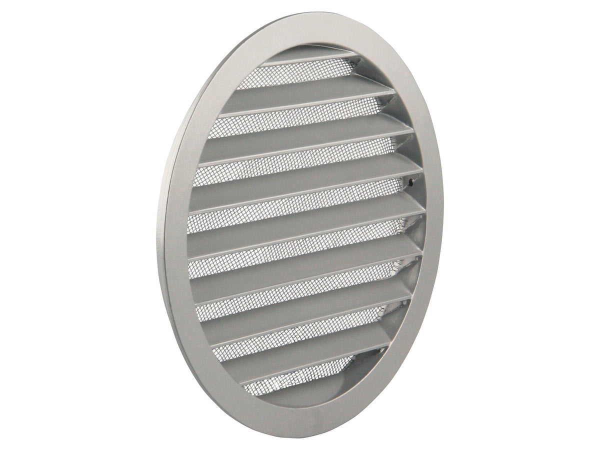 Renson schoepenrooster rond 200mm aluminium grijs