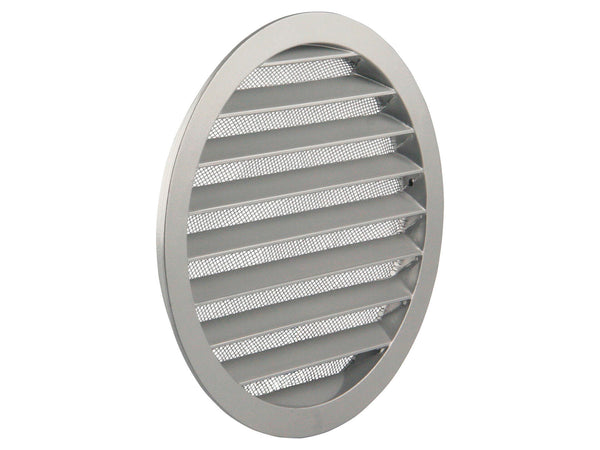Renson schoepenrooster rond 200mm aluminium grijs