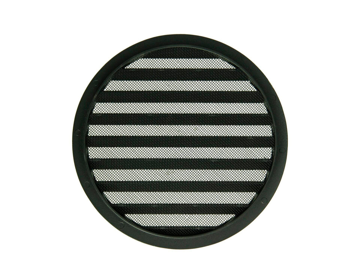 Renson schoepenrooster rond 200mm aluminium zwart