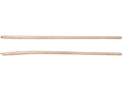 Polet schopsteel 1,3m gebogen hout