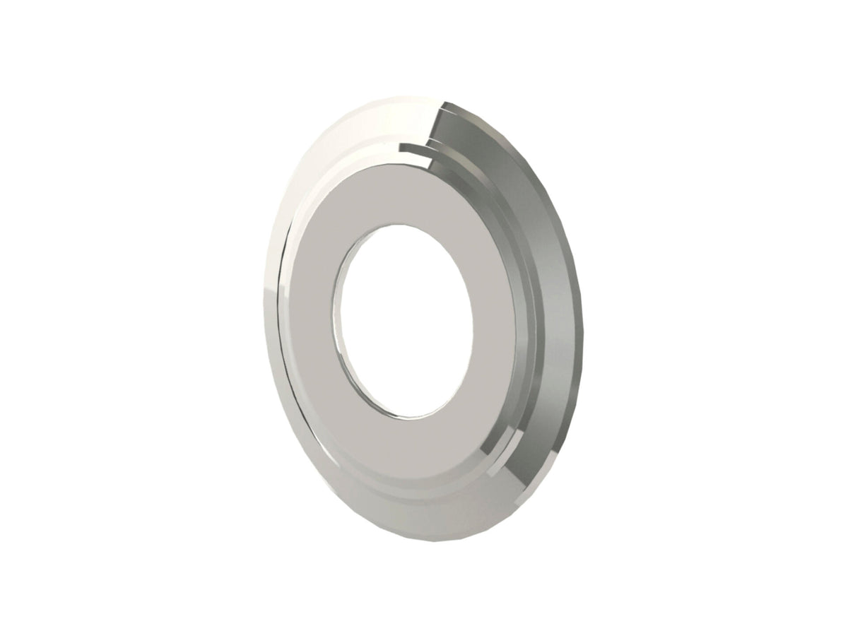 Saninstal schouwplaat 131 mm - inox