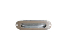 Linea Bertomani schuifdeurkom ovaal 120mm inox
