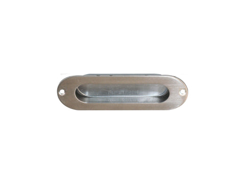 Linea Bertomani schuifdeurkom ovaal 120mm inox