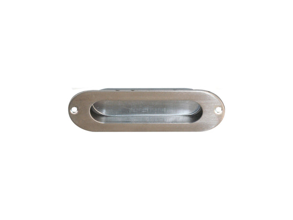 Linea Bertomani schuifdeurkom ovaal 120mm inox