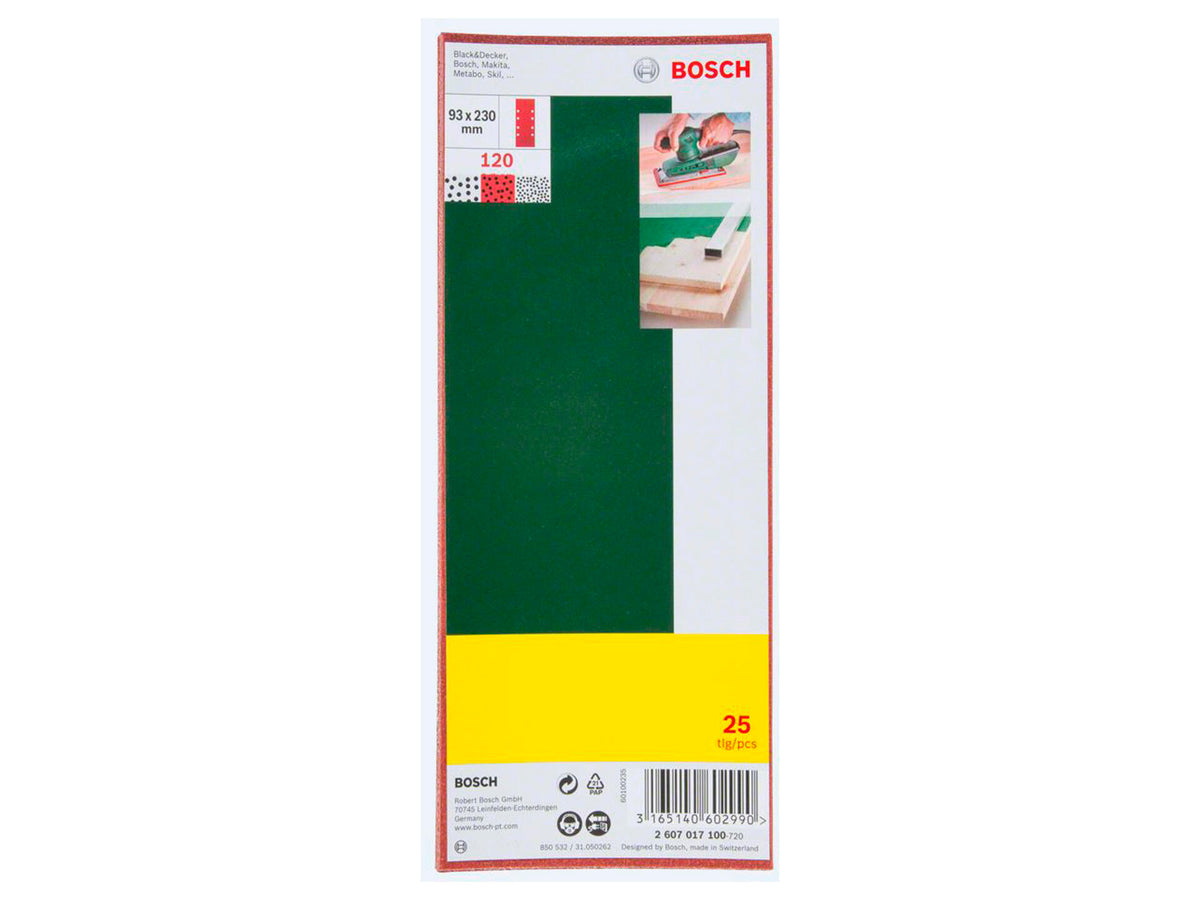 Bosch schuurpapier K120 230x93 mm 25 stuks