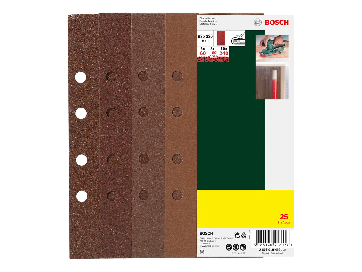 Bosch schuurpapier K40 230x93 mm 25 stuks