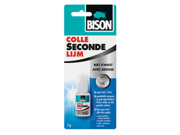 Bison colle seconde avec brosse 5g