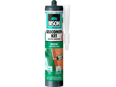 Bison siliconenkit bouw 300ml transparant