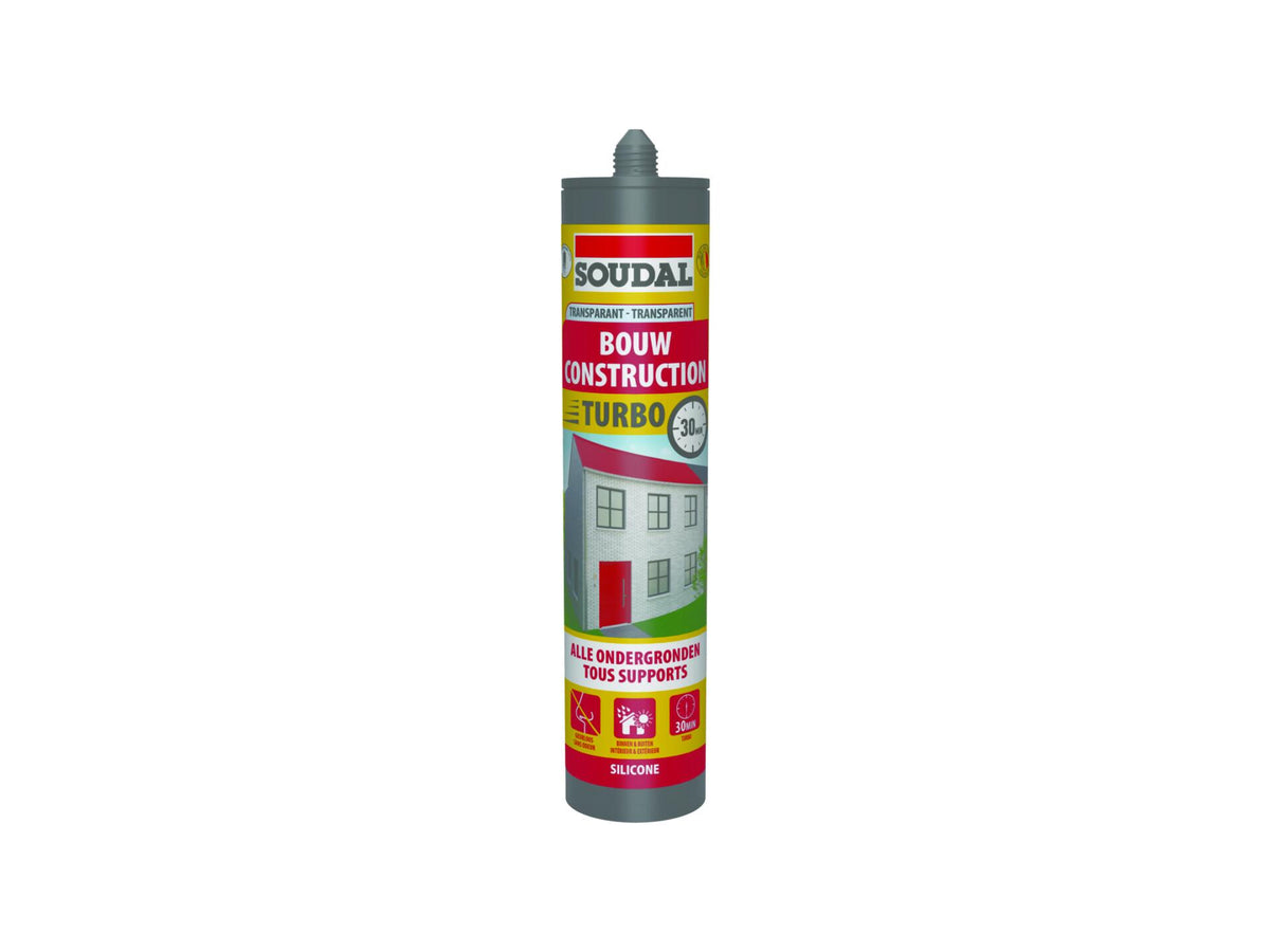 Soudal siliconenkit bouw express 300ml transparant