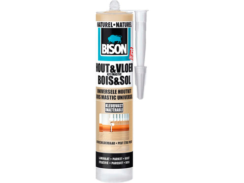 Bison siliconenkit hout & vloer naturel 310ml bruin