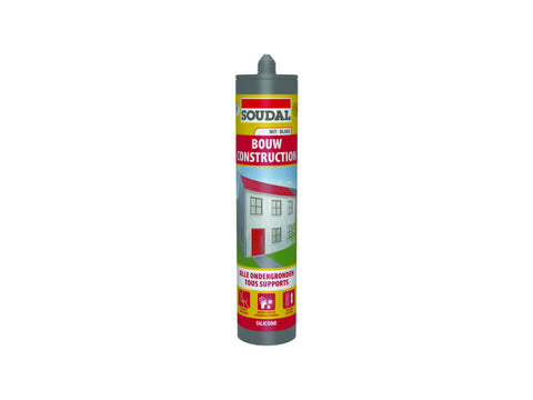 Soudal siliconenkit neutraal bouw 290ml wit