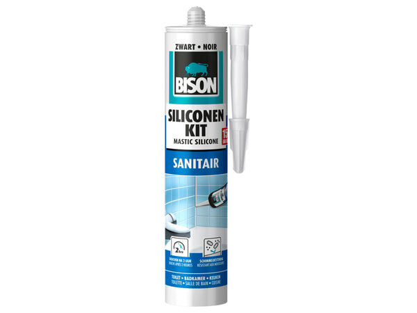 Bison siliconenkit sanitair 300ml zwart
