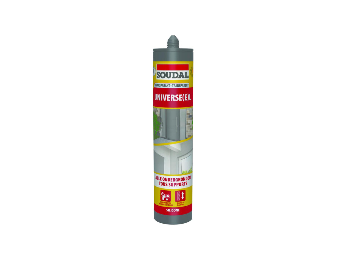 Soudal siliconenkit universeel 290ml transparant