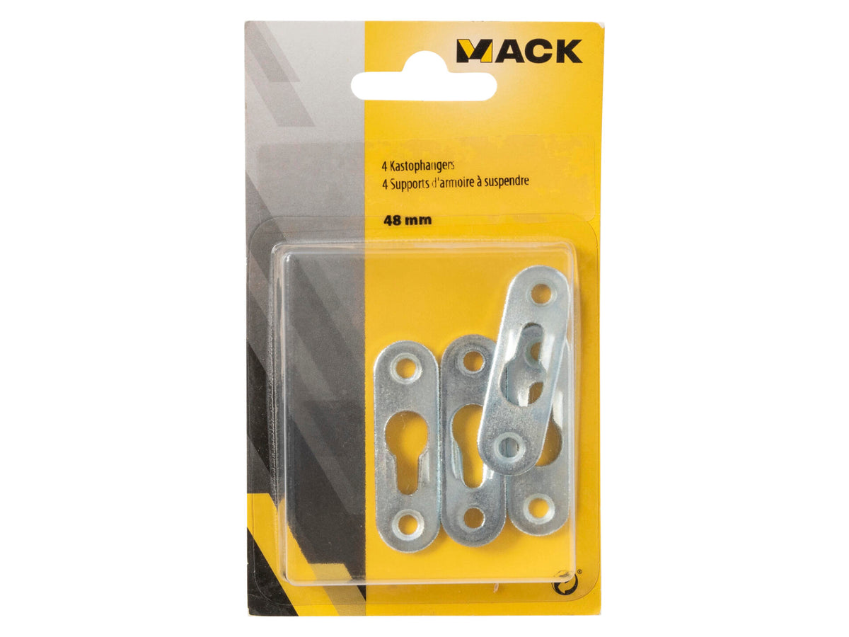 Mack sleutelgatmodel kastophanger 48mm 4 stuks