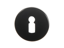 Linea Bertomani rosace serrure de porte aluminium noir 2 pièces