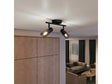 Philips Palms LED balkspot E14 2x25 W zwart/smoke