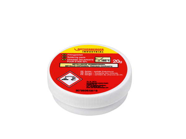 Rothenberger graisse décapante 20g étain 40%